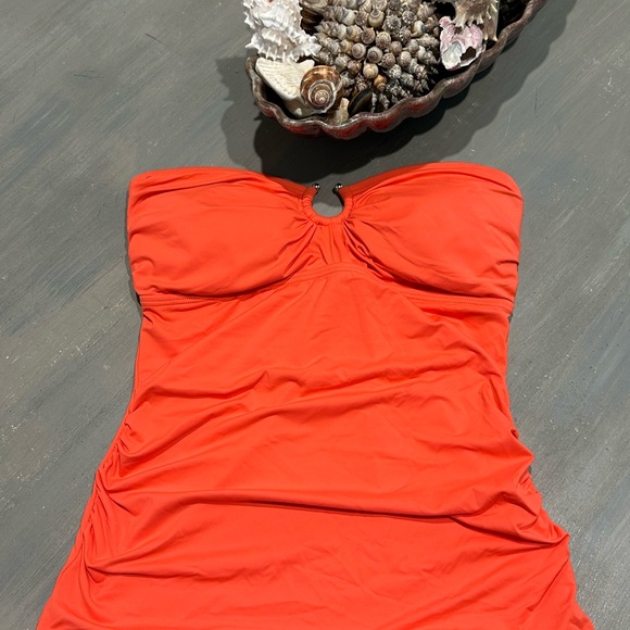 Michael Kors Orange Swimsuit - Picture 1 of 6